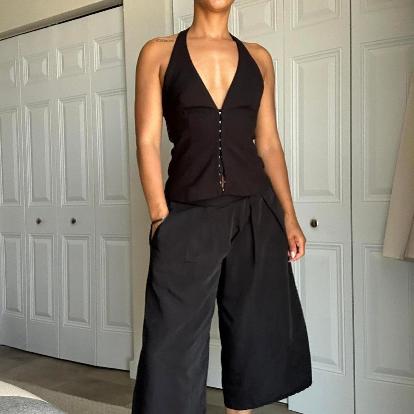 Zara Women's Black Crop-top