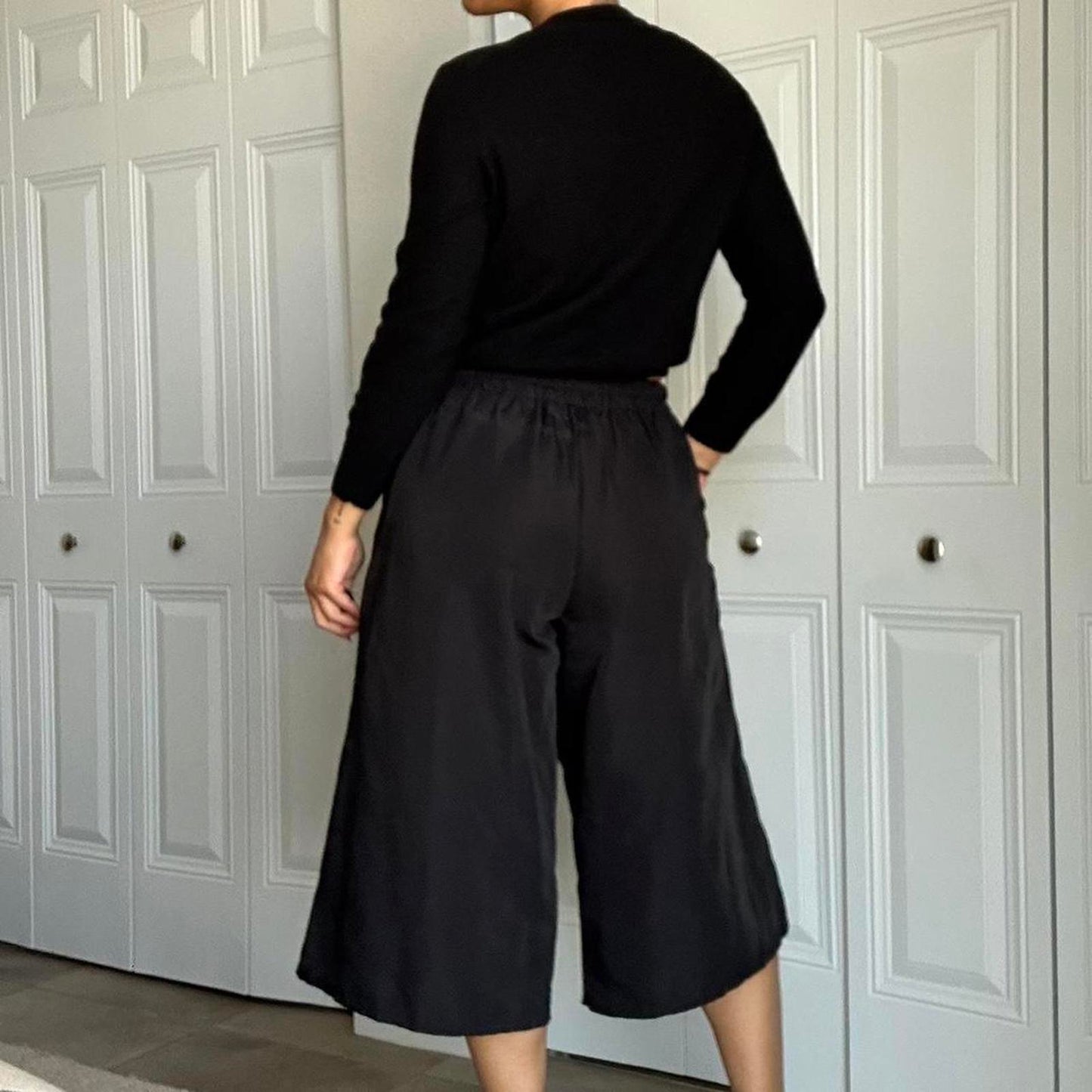 Merino Wool Black Jumper