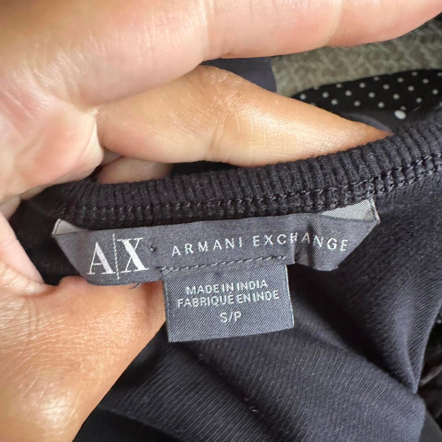 Armani Exchange Women's Black Vests-tanks-cami