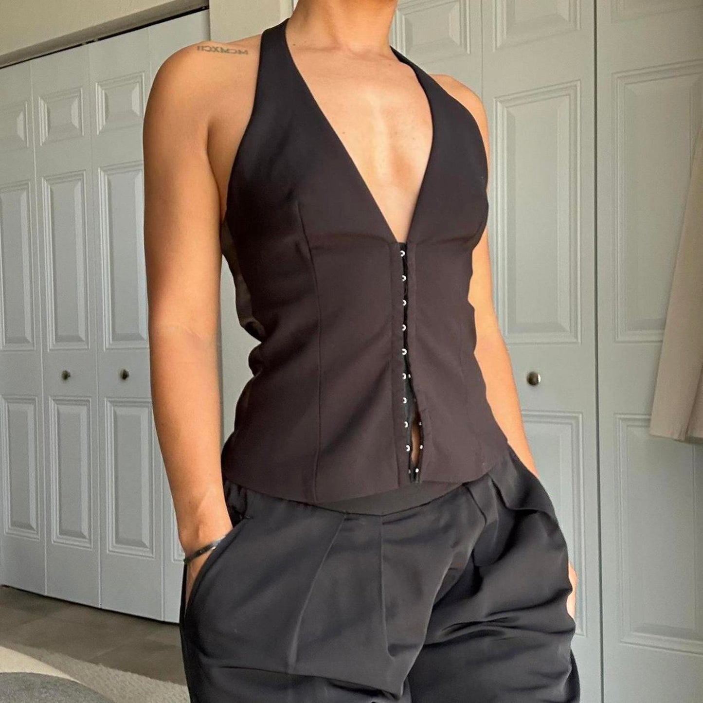 Zara Women's Black Crop-top
