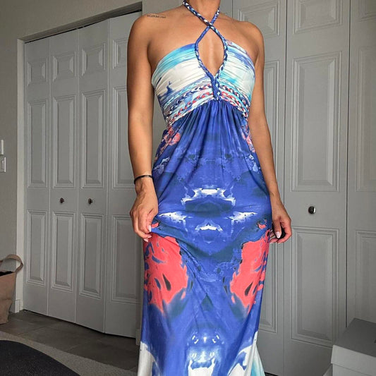 Cynthia Rowley Women's Blue and Multi Dress