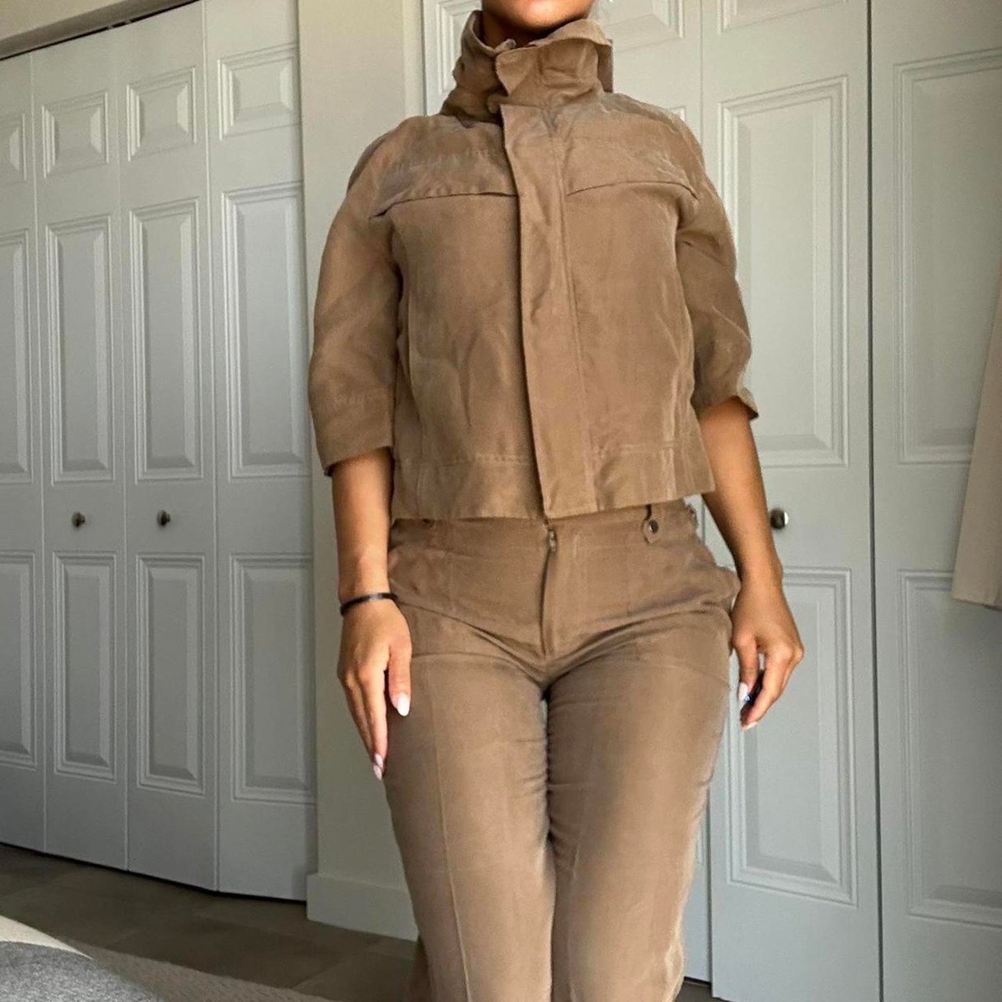 Women's Brown and Tan Jacket