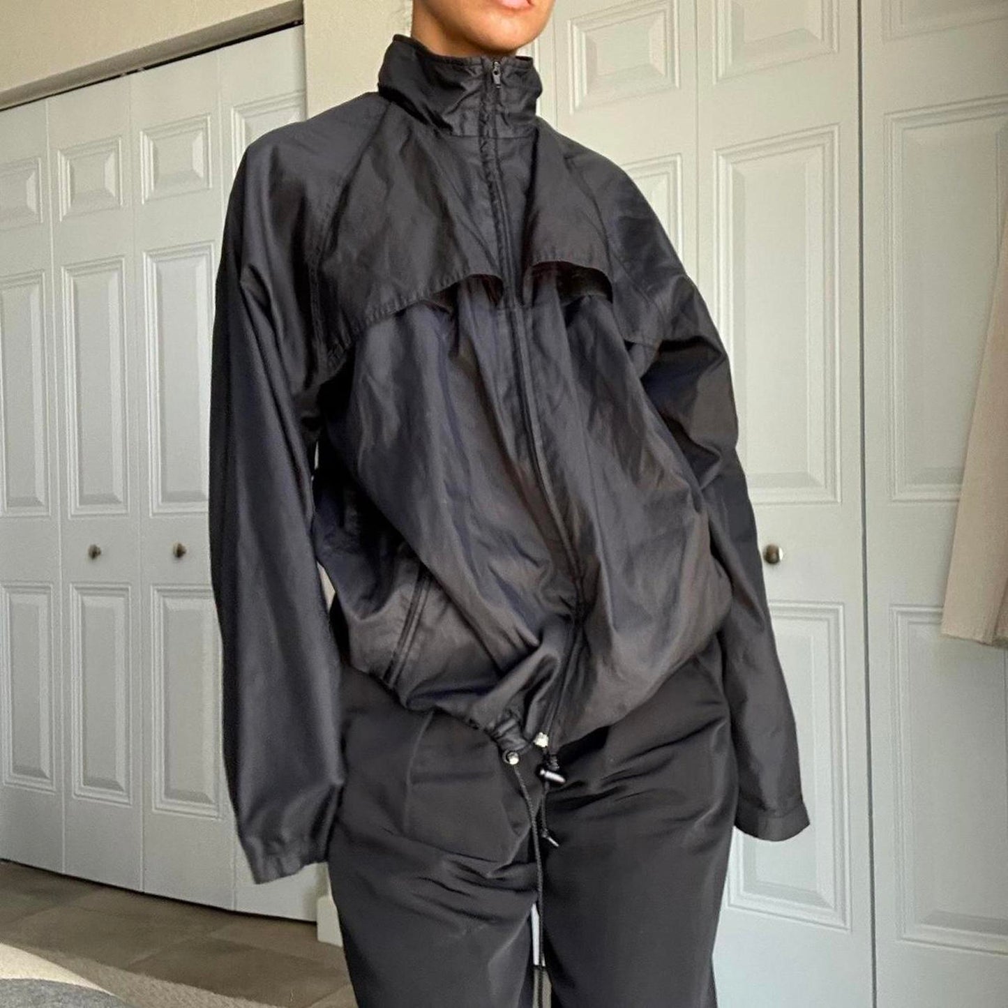 Men's Black and Grey Jacket