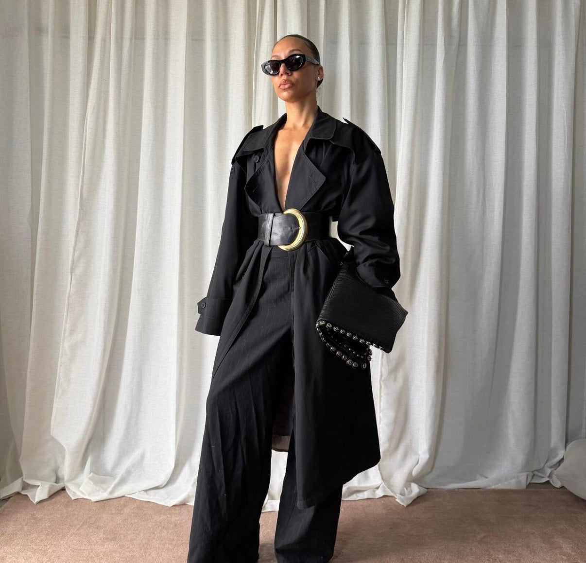 DIOR JACKET AND DONNA KARAN BELT