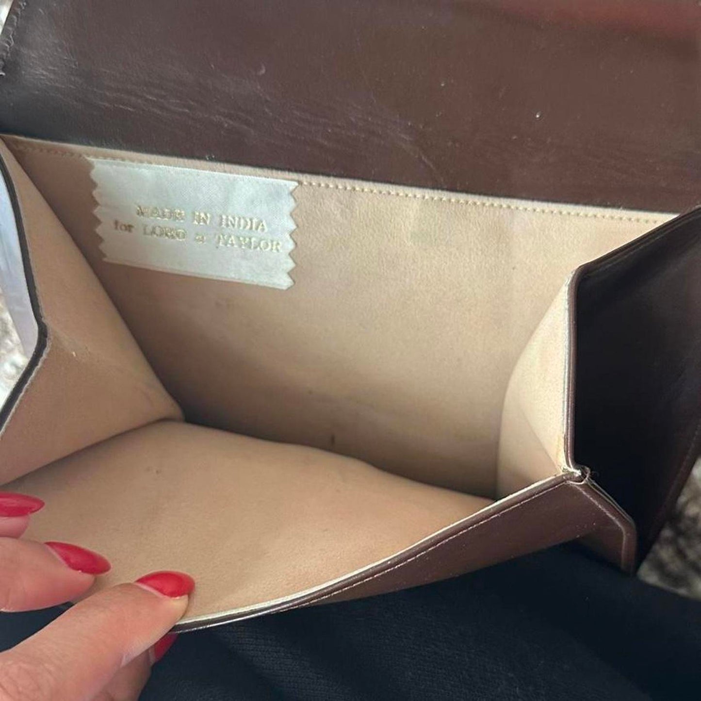 Women's Brown and Multi Wallet-purs