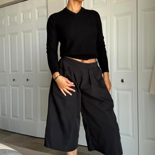 Merino Wool Black Jumper