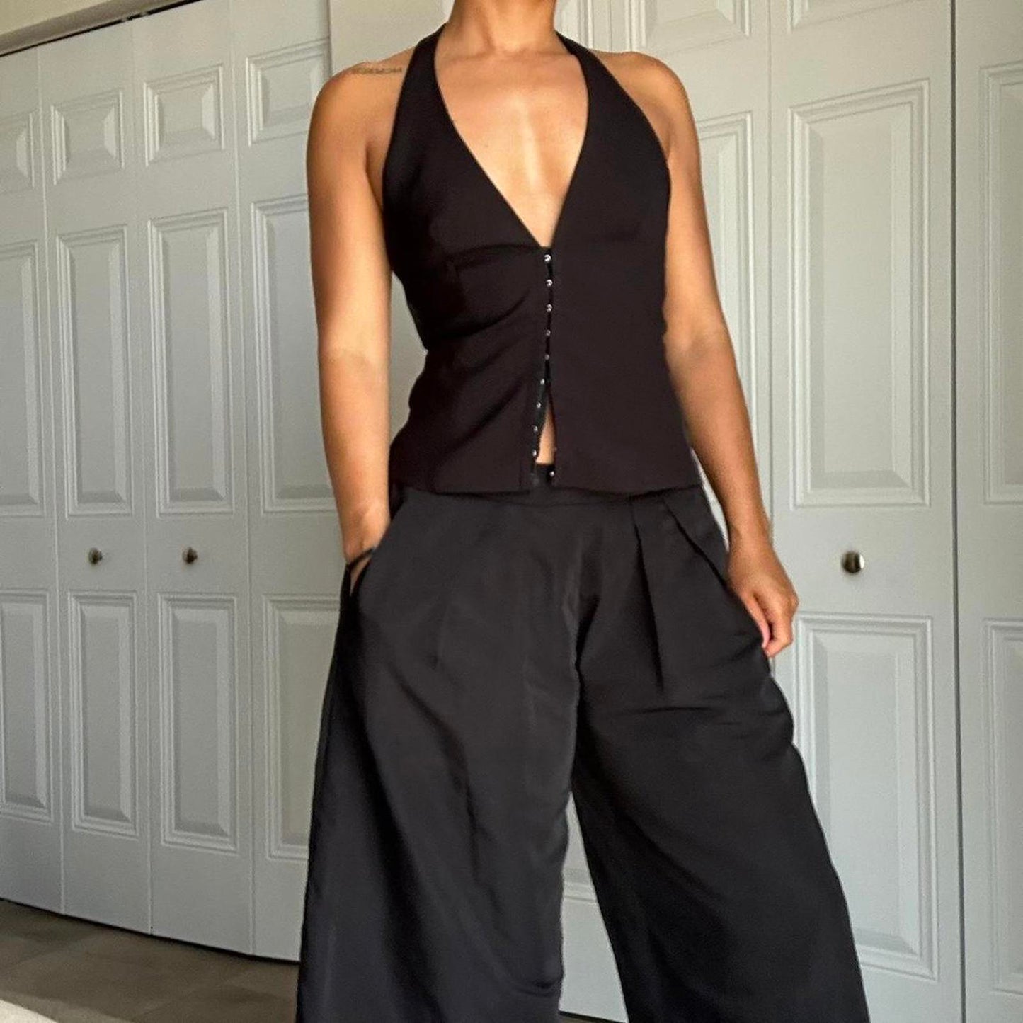 Zara Women's Black Crop-top