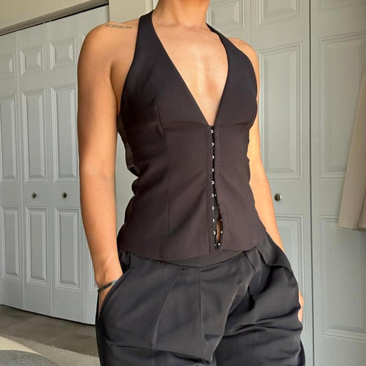 Zara Women's Black Crop-top